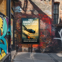 Douglas SBD Dauntless The Dive Bomber Poster PosterGoat