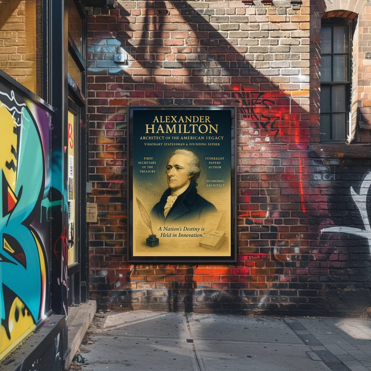 Alexander Hamilton Architect of the American Legacy Poster