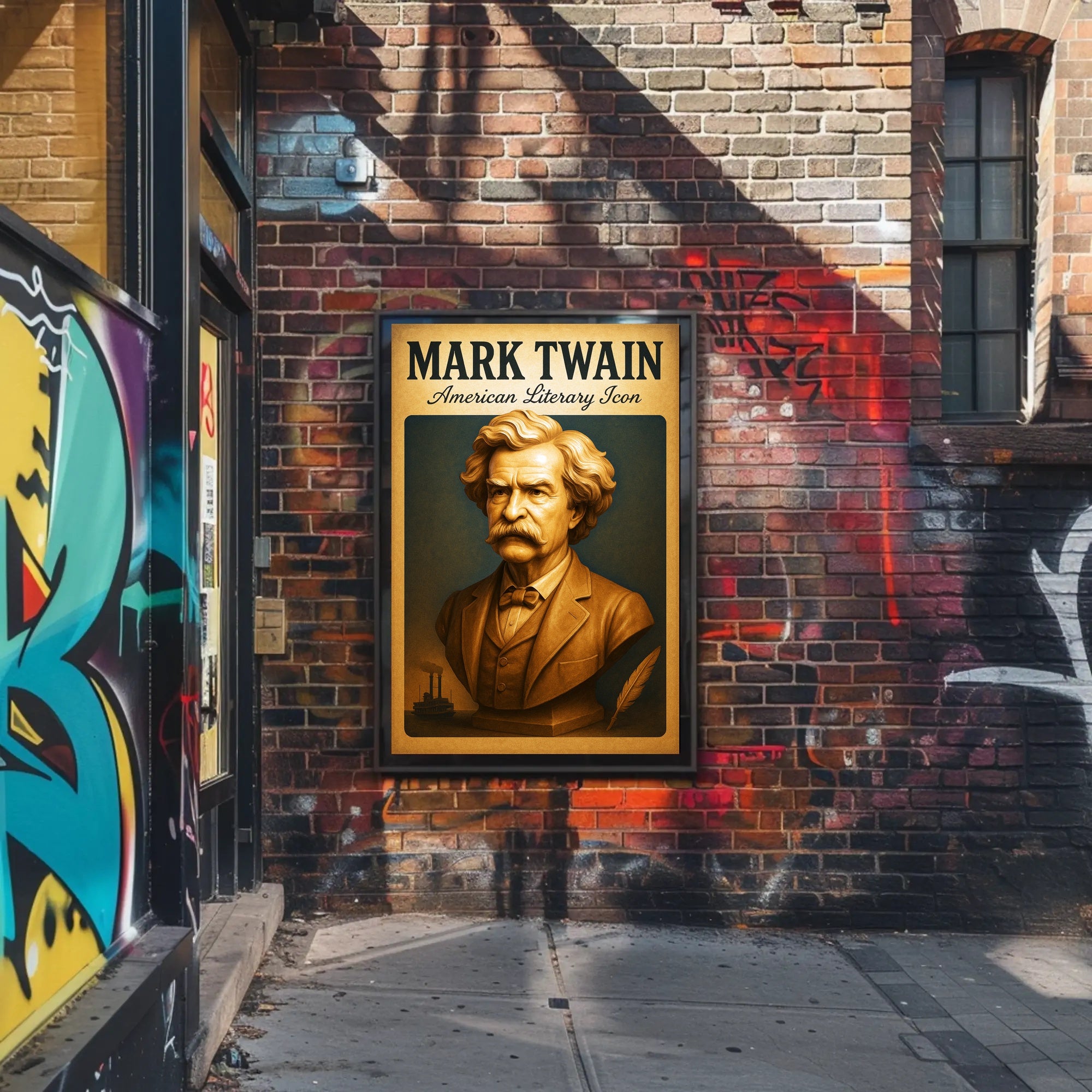Mark Twain American Literary Icon Poster PosterGoat
