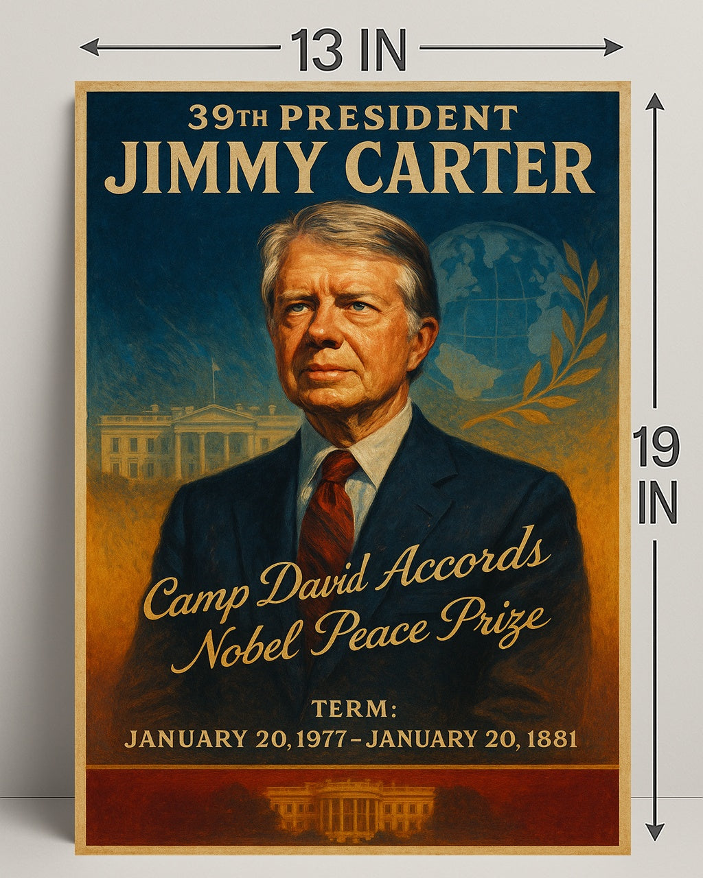 Jimmy Carter Legacy Vintage Presidential Poster