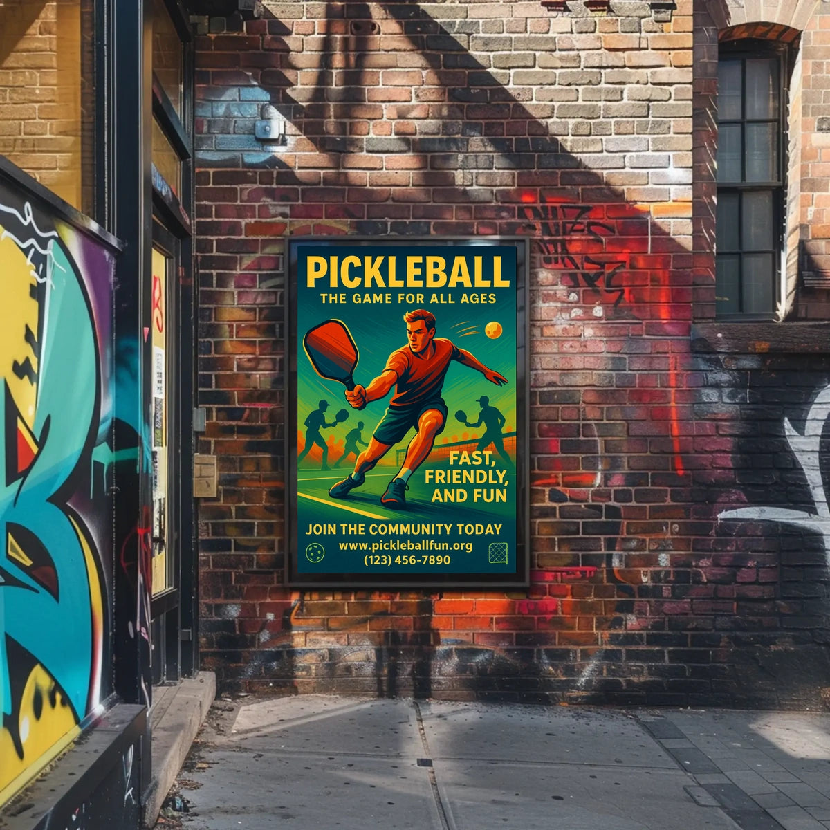 Pickleball The Game for All Ages Poster