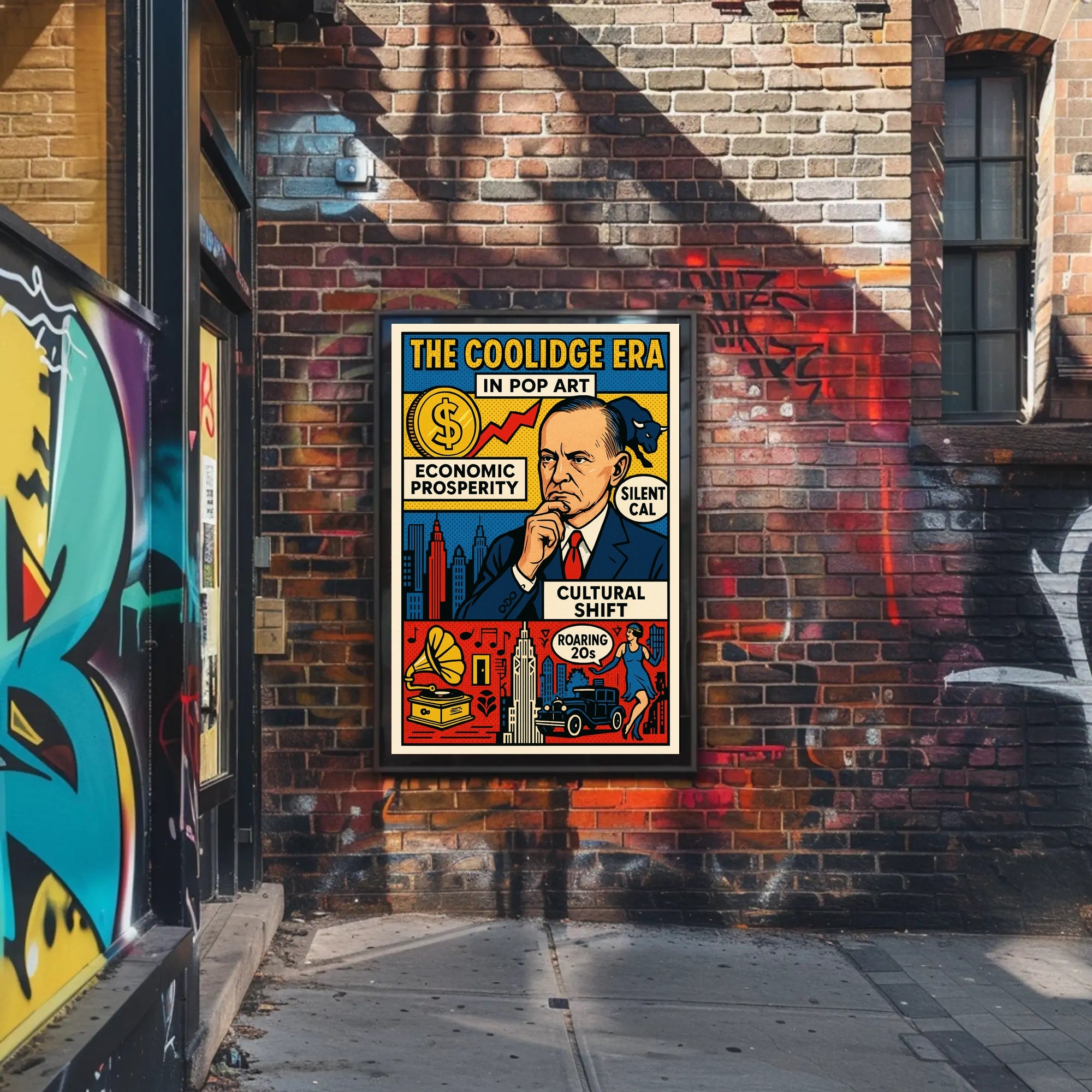 The Coolidge Era in Pop Art Poster PosterGoat