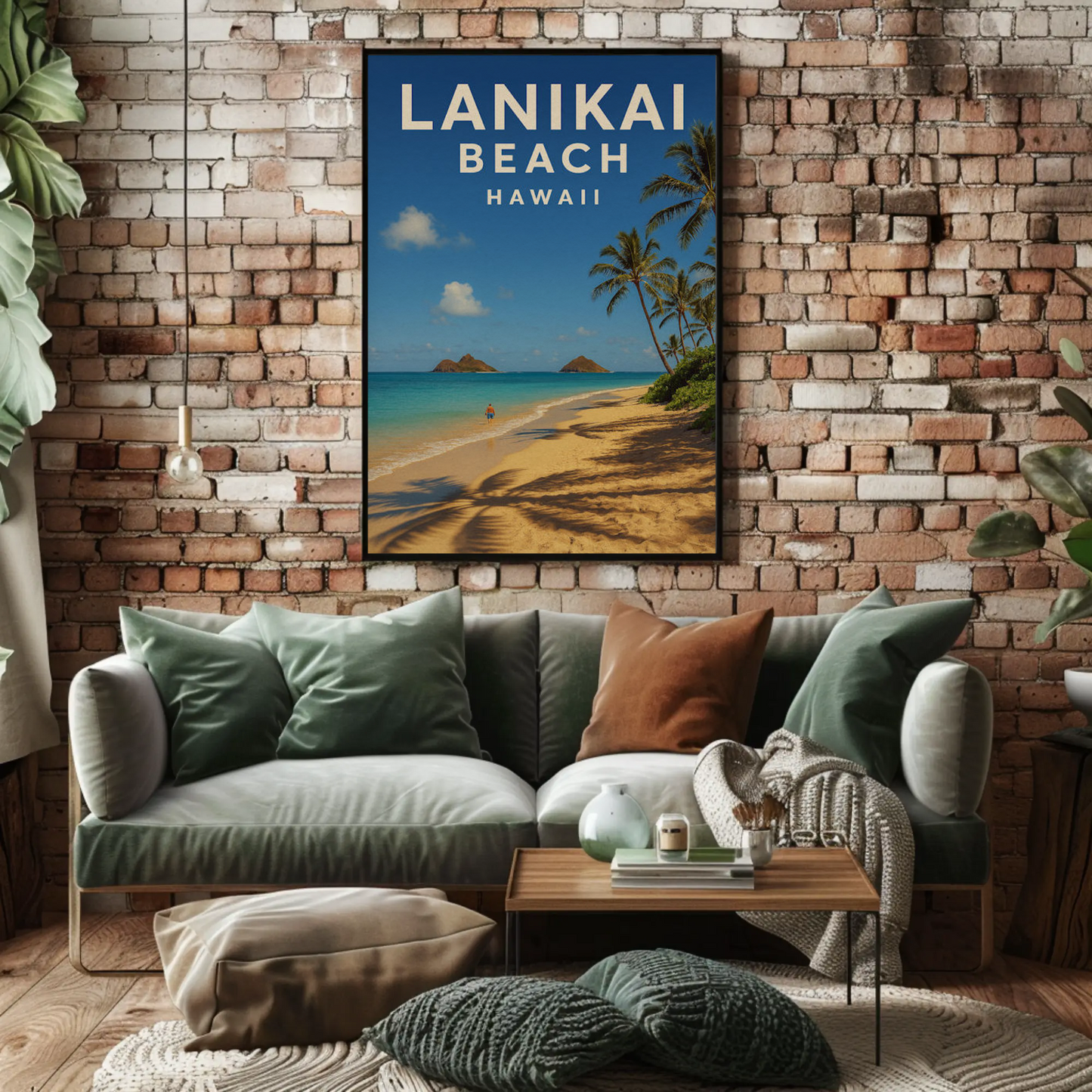Lanikai Beach Hawaii Peaceful Tropical Paradise Poster