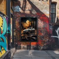 Cosmic Journey with Luxury Poster PosterGoat