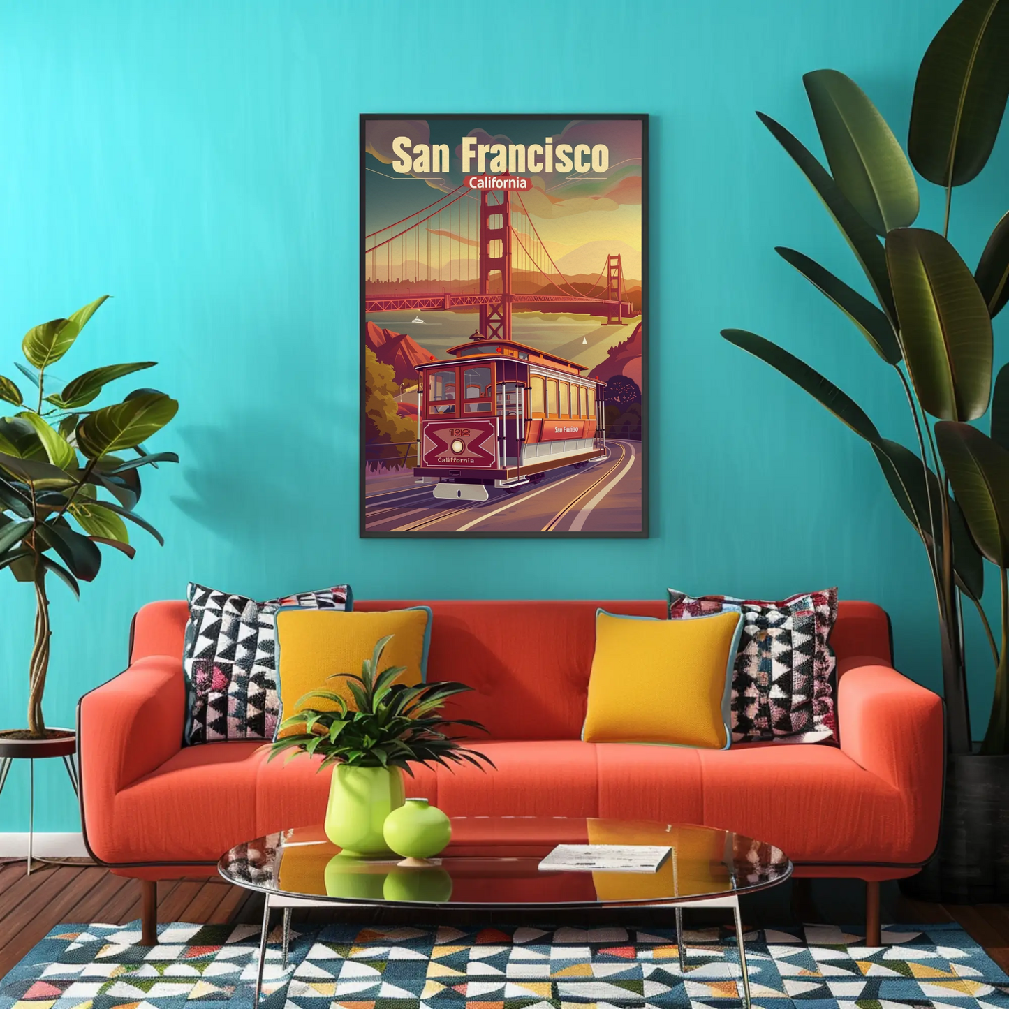 San Francisco California Vintage Poster