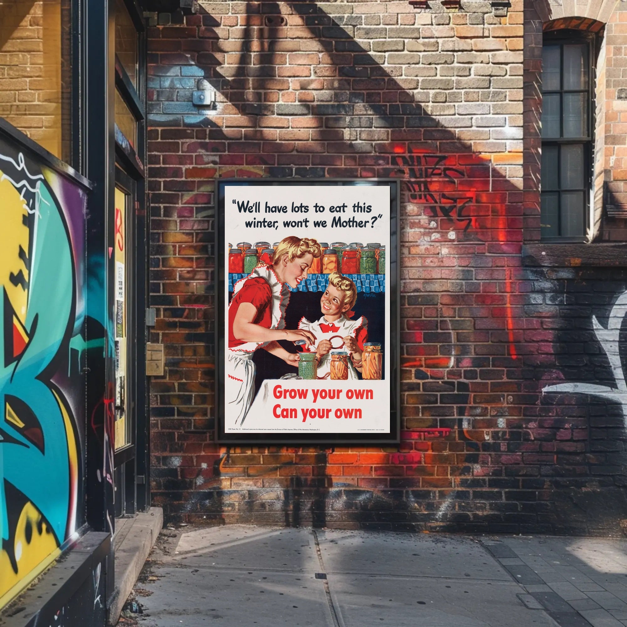 Home Canning Vintage Art: WWII Propaganda Poster PosterGoat