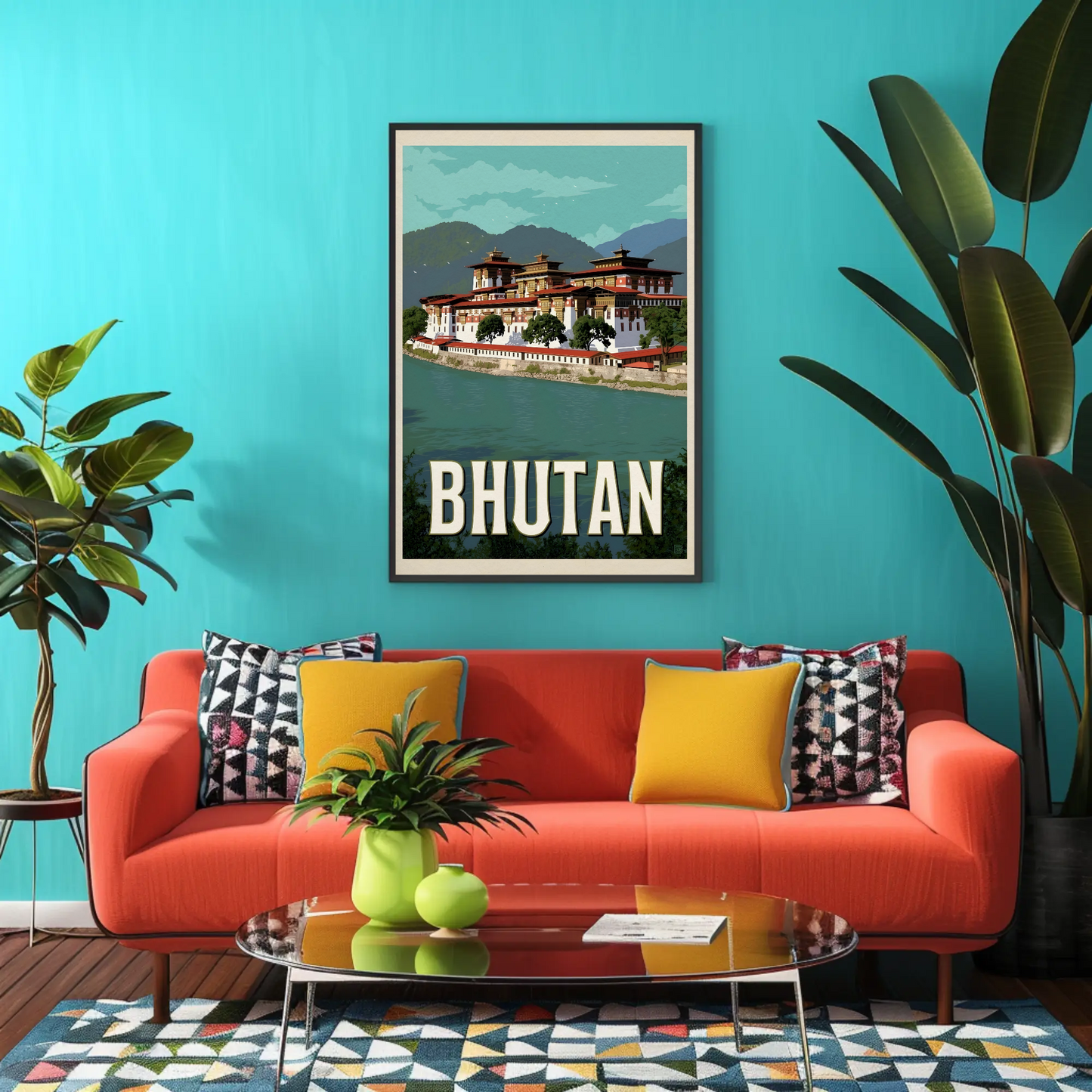 Vintage Poster Bhutan