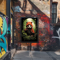 The Mysterious Raccoon Adventurer Poster