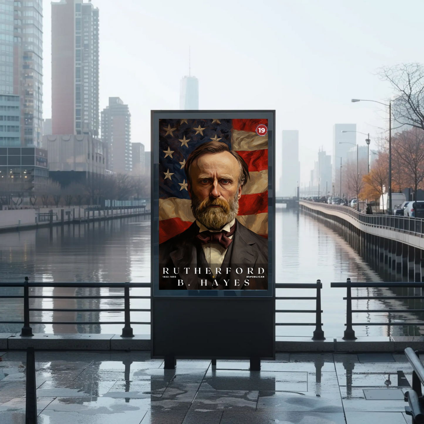Rutherford B. Hayes 19th President Of The United States Portrait