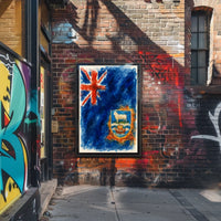 Falkland Islands Flag Art Poster