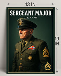 Sergeant Major U.S. Army Poster PosterGoat