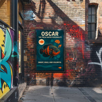 Oscar Fish Abstract Art for Animal Poster