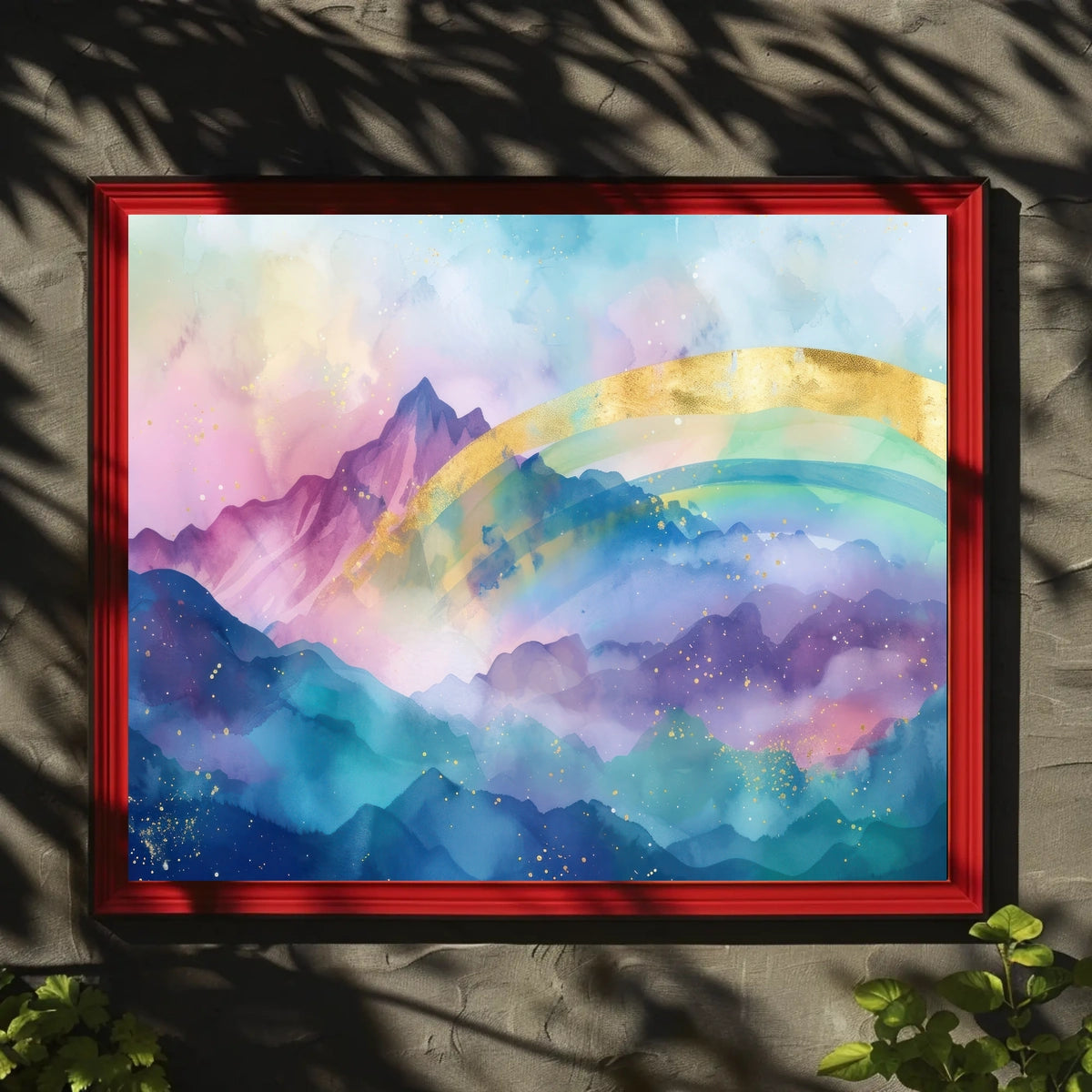 Mystical Mountain Landscape Poster