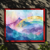 Mystical Mountain Landscape Poster
