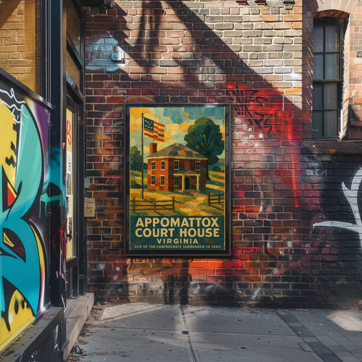 Appomattox Court House Historical Poster