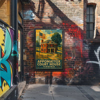 Appomattox Court House Historical Poster