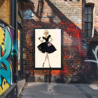 Fashion Illustration in Black Poster