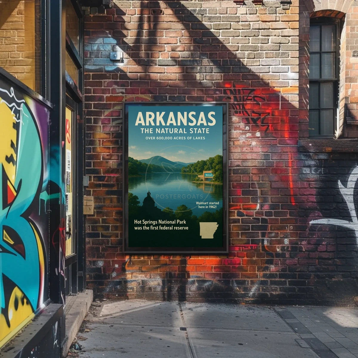 Arkansas Natural Beauty Vintage Cultural Heritage Poster