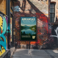 Arkansas Natural Beauty Vintage Cultural Heritage Poster