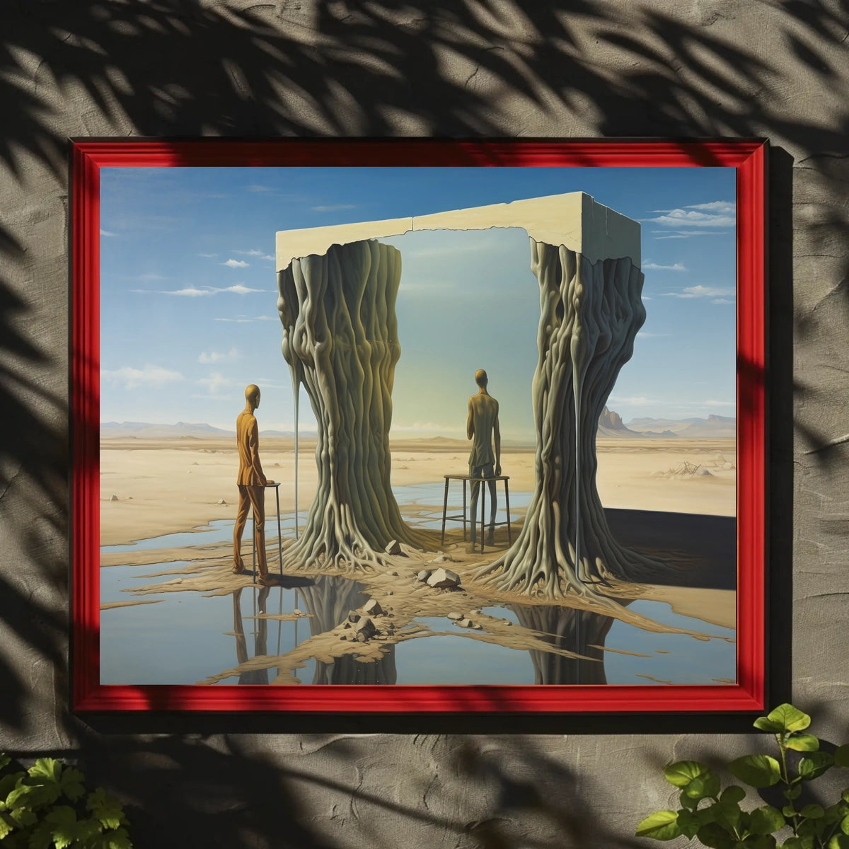 Surreal Desert Reflections Surreal Poster