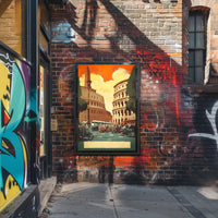 Vibrant Roman Streetscape Poster