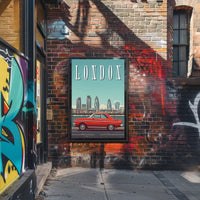 Retro London Journey Poster