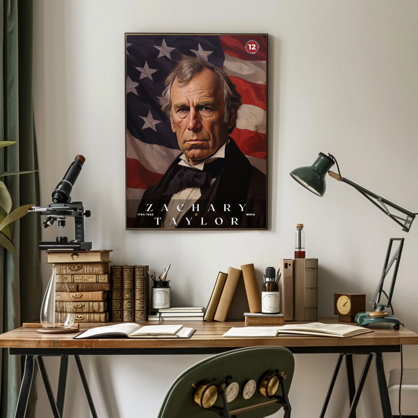 Zachary Taylor 12th President Of The United States Portrait
