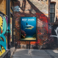 Reef Shark Majestic Predator Poster PosterGoat