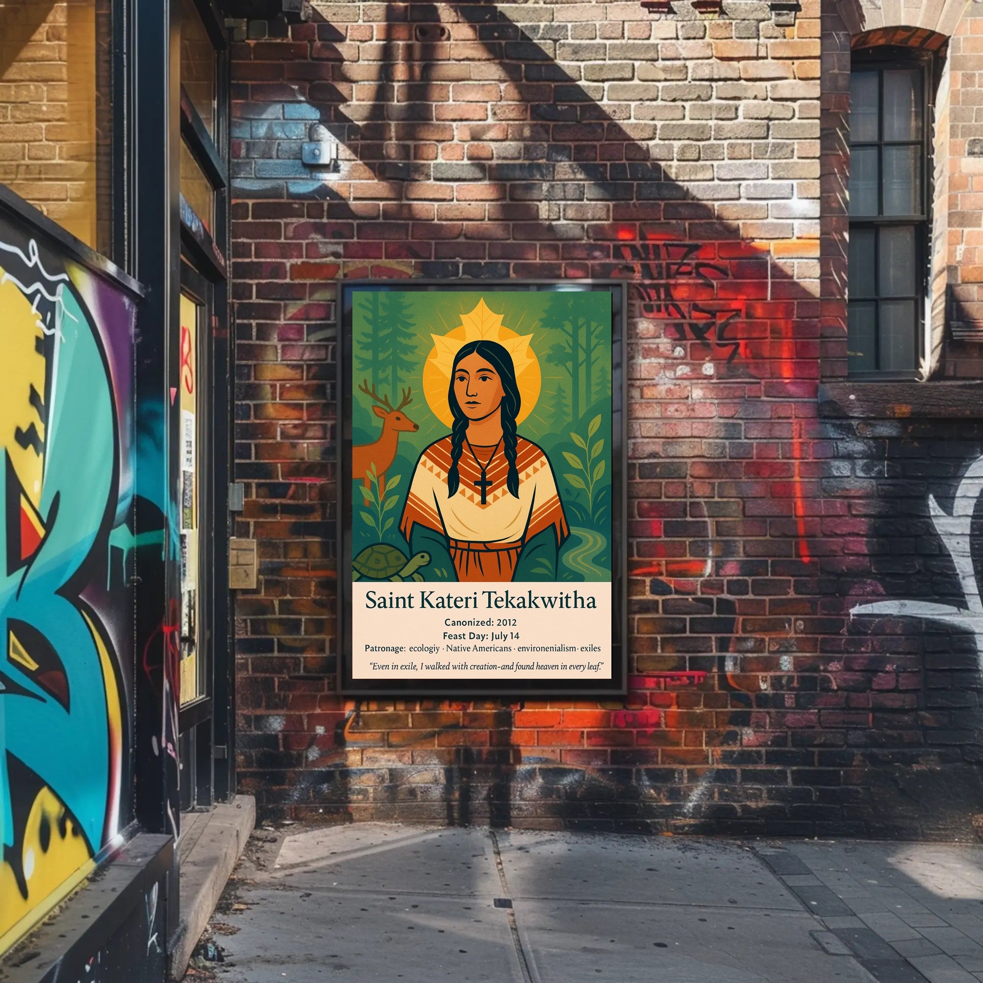 Saint Kateri Tekakwitha Poster PosterGoat