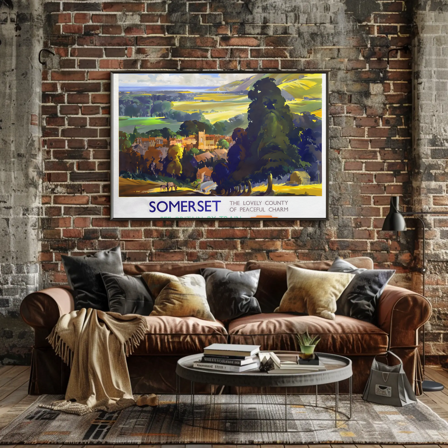 Somerset - The Lovely County of Peaceful Charm Poster