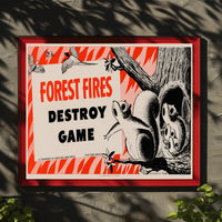 Forest Fire Warning Poster PosterGoat