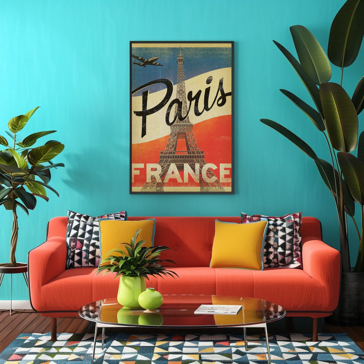 Paris Vintage Poster Eiffel Tower