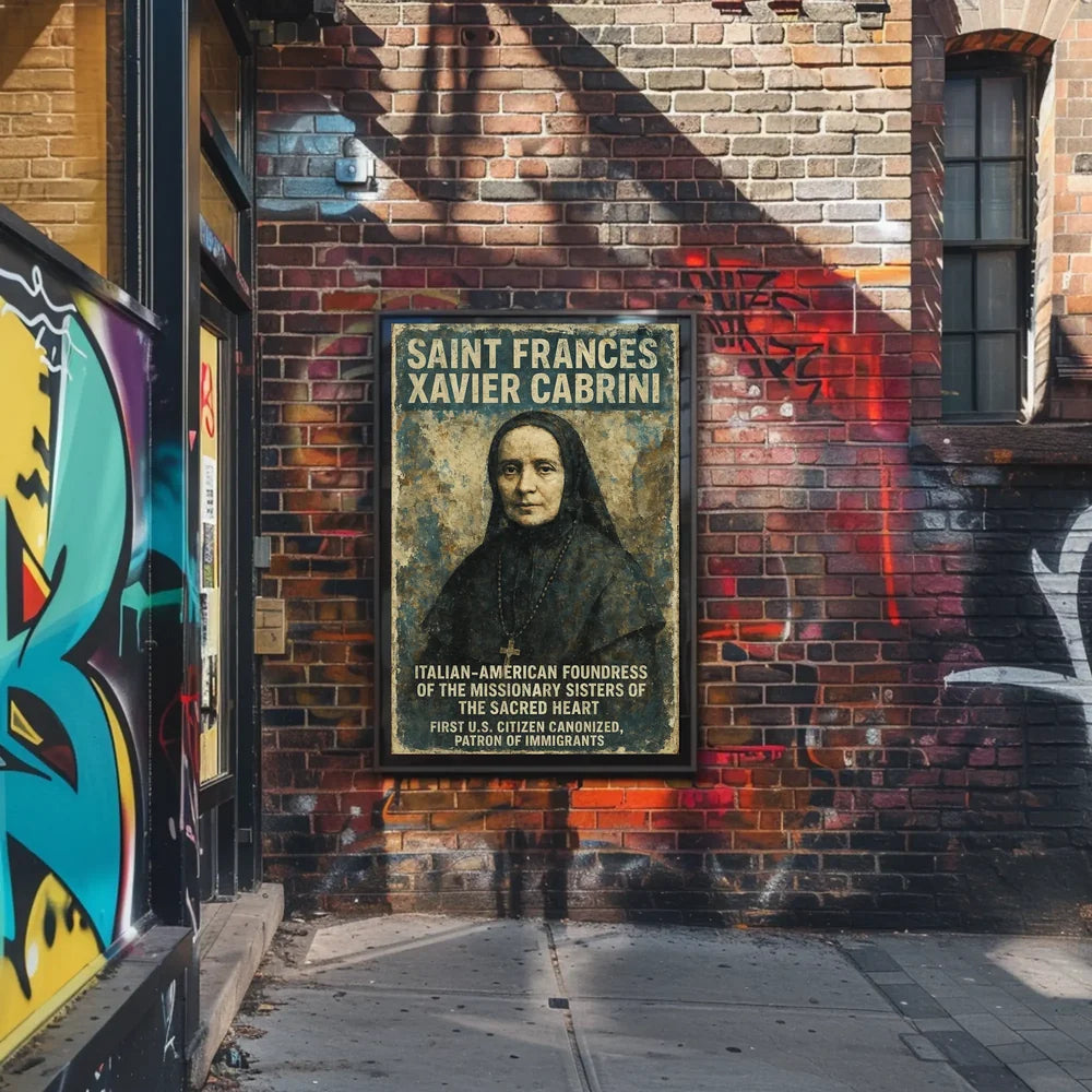 Saint Frances Xavier Cabrini Heritage Cultural or Heritage Poster