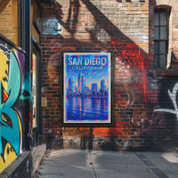 San Diego Skyline Poster