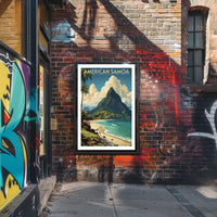 American Samoa National Park Travel Poster Print