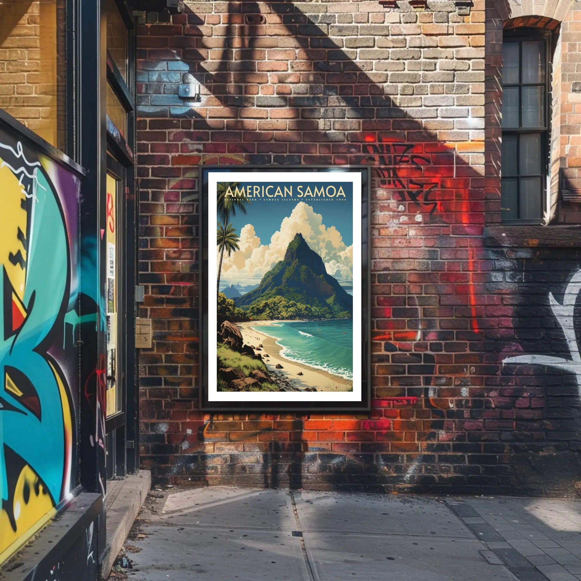 American Samoa National Park Travel Poster Print