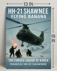 HH-21 Shawnee Flying Banana Poster PosterGoat