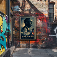 Prominent Figure with Capitol & Eagle Political Poster