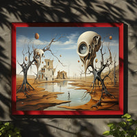 Dreamscape with Eerie Eye Trees Fantasy or Mythology Poster