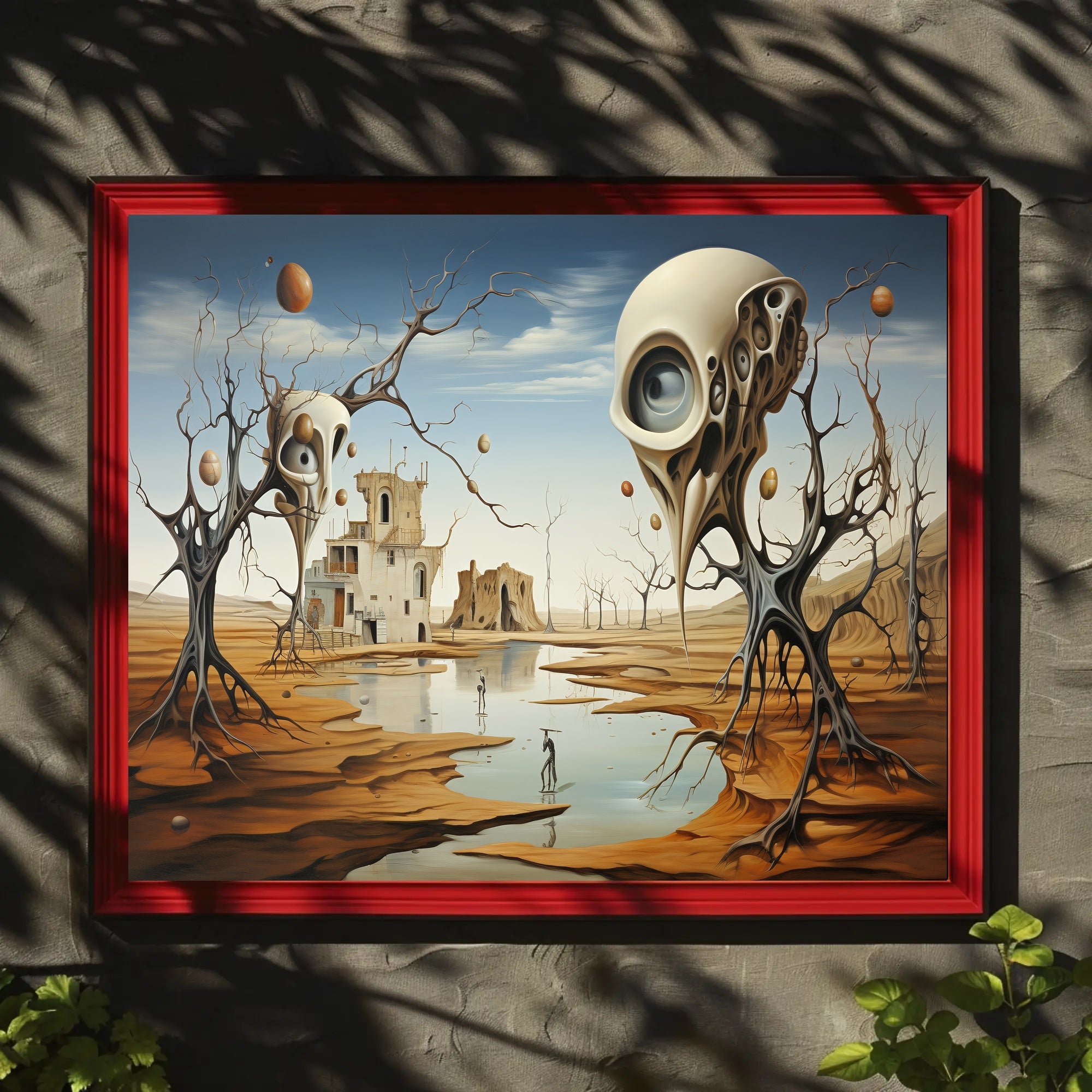 Dreamscape with Eerie Eye Trees Fantasy or Mythology Poster