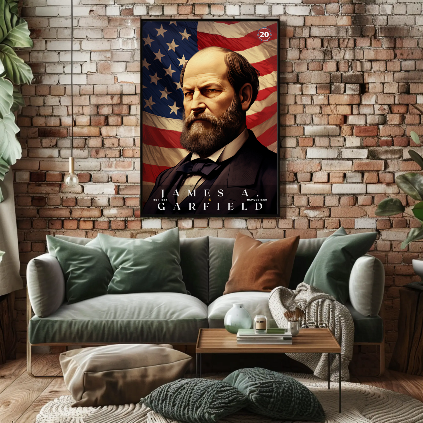 James Garfield 20th President Of The United States Portrait