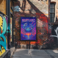Maryland Starry Crab Poster