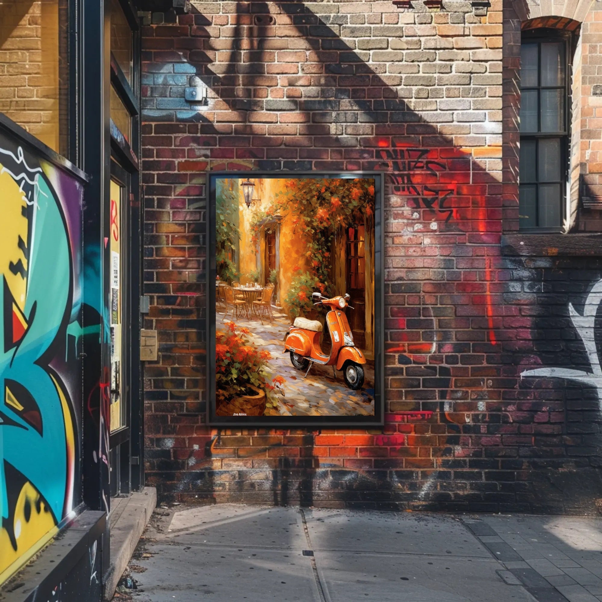 Charming Alleyway Retreat Poster