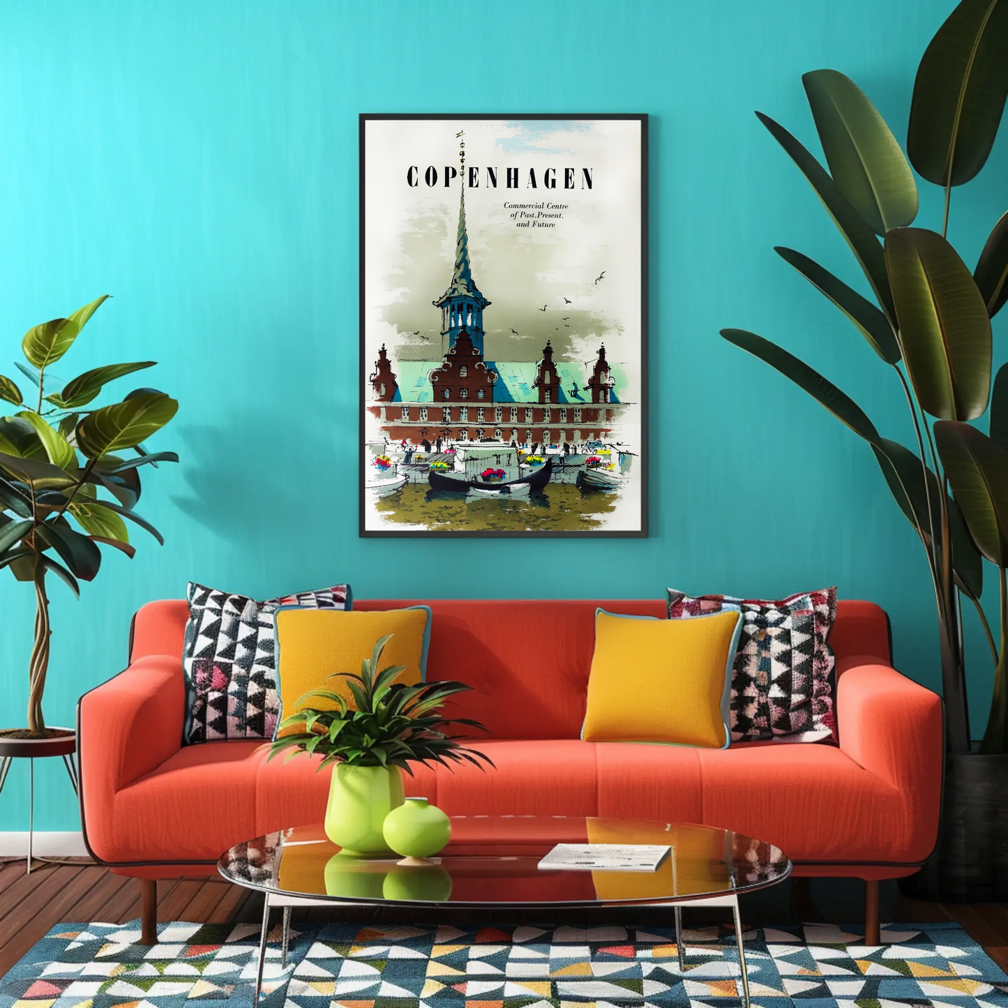 Copenhagen Travel Poster