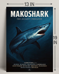 Makoshark The Oceans Predator Poster PosterGoat