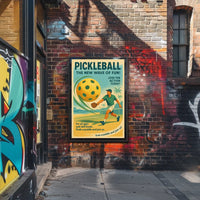 Pickleball The New Wave of Fun Poster