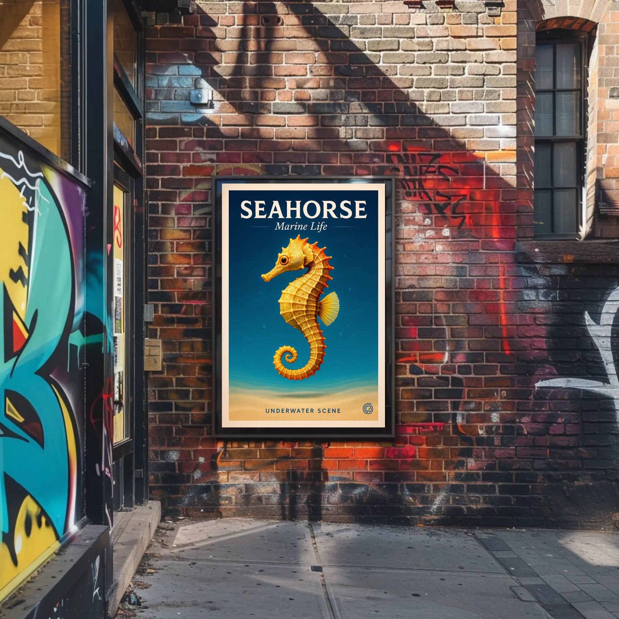 Seahorse Marine Life Poster PosterGoat