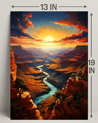 Grand Canyon Sunset Poster