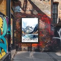 Kenai Fjords Watercolor Wall Art Poster