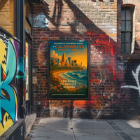 California Hidden Gem Poster Summer For Beach Lovers